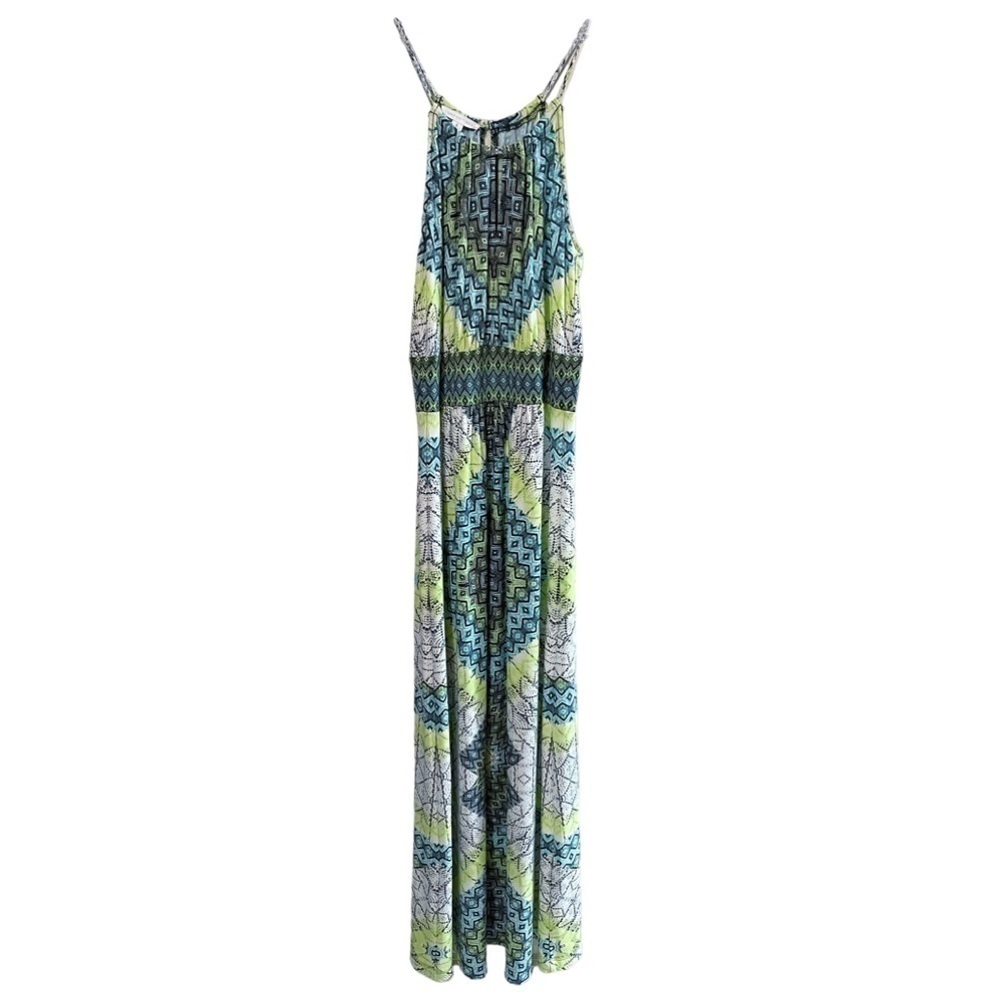 London Times Sleeveless Multicolored Maxi Dress 8